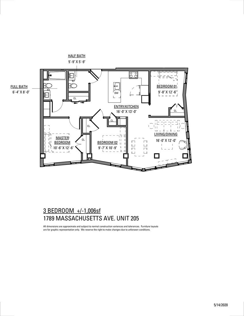 1789 MASSACHUSETTS , UNIT 205